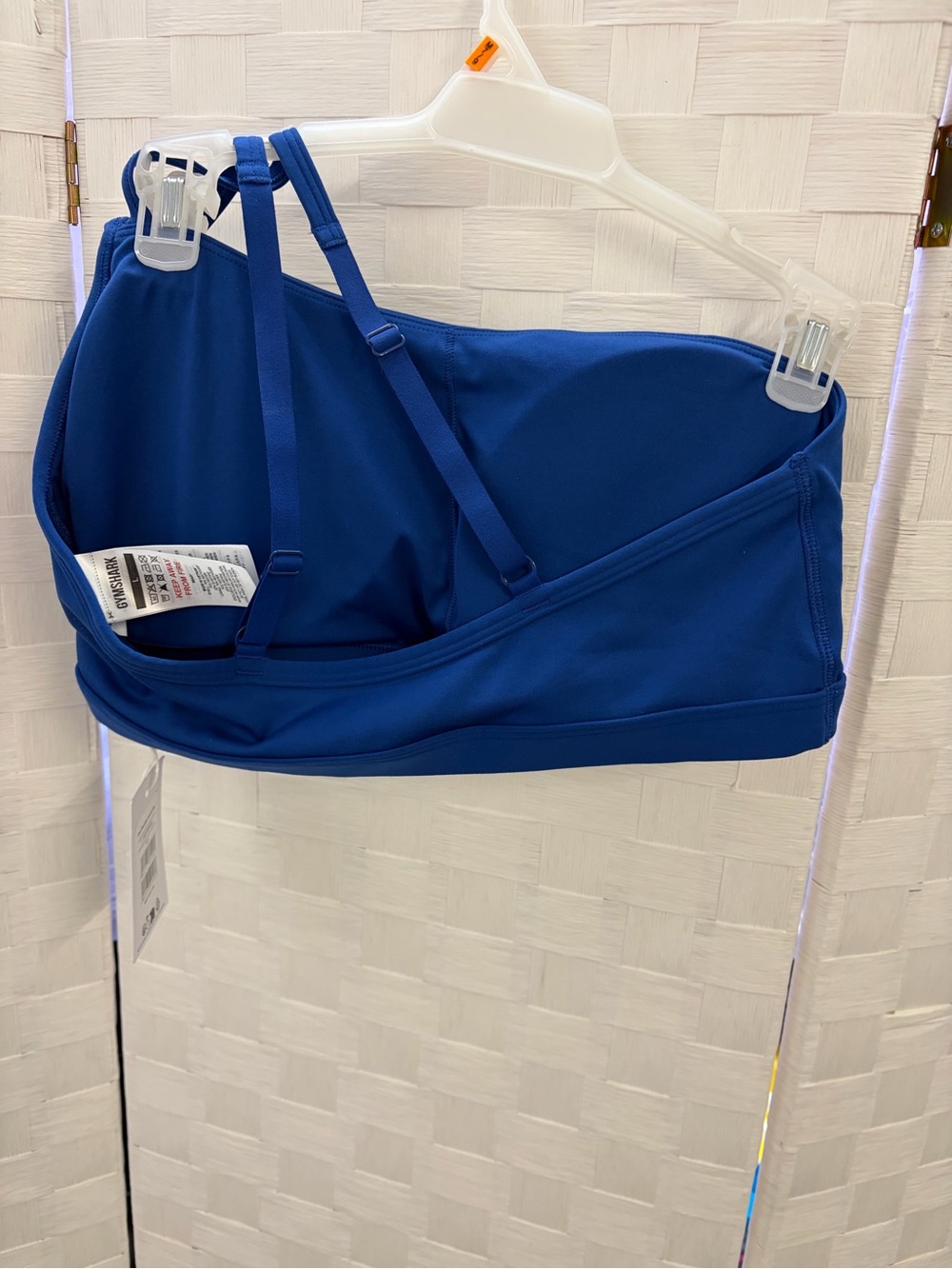 Gymshark Royal Blue One-Shoulder Women's Sports Bra - Picture 6 of 6